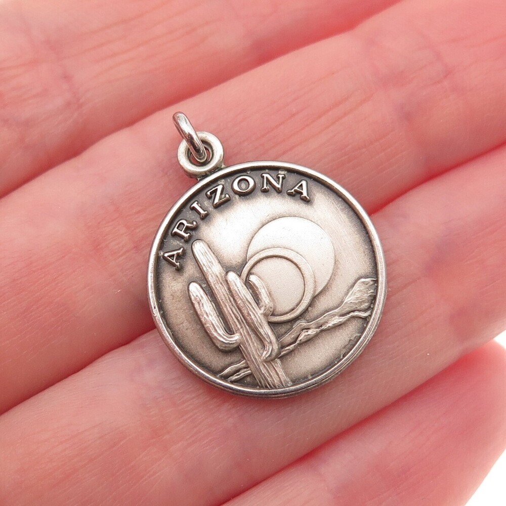 925 Sterling Silver Vintage 1975 Arizona President's Club Charm Pendant